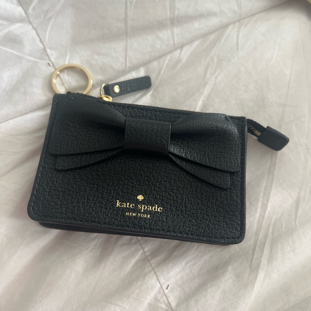 Kate Spade Black Leather Bow Wallet